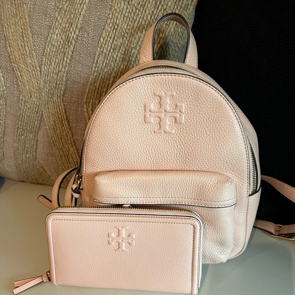 Tory Burch backpack and wallet